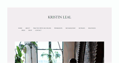 Desktop Screenshot of kristinleal.com
